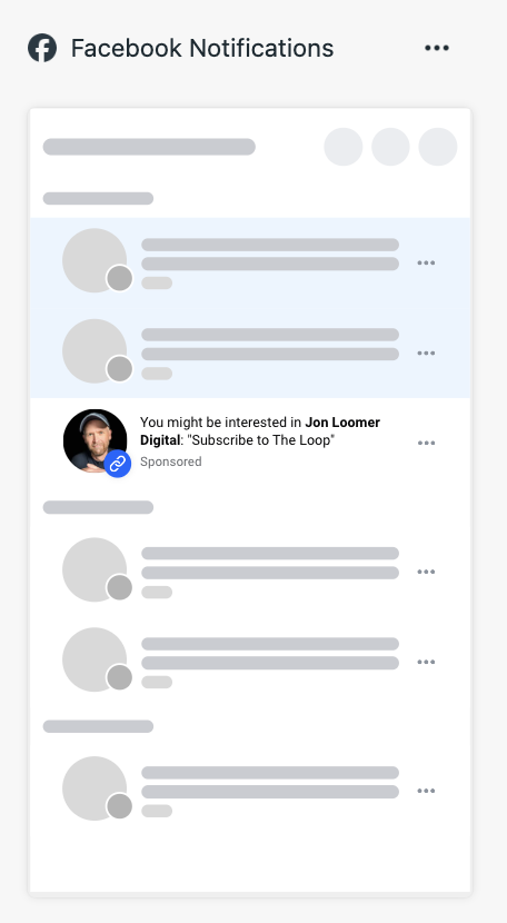 Facebook Notification Location